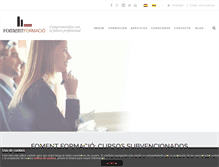 Tablet Screenshot of fomentformacio.com
